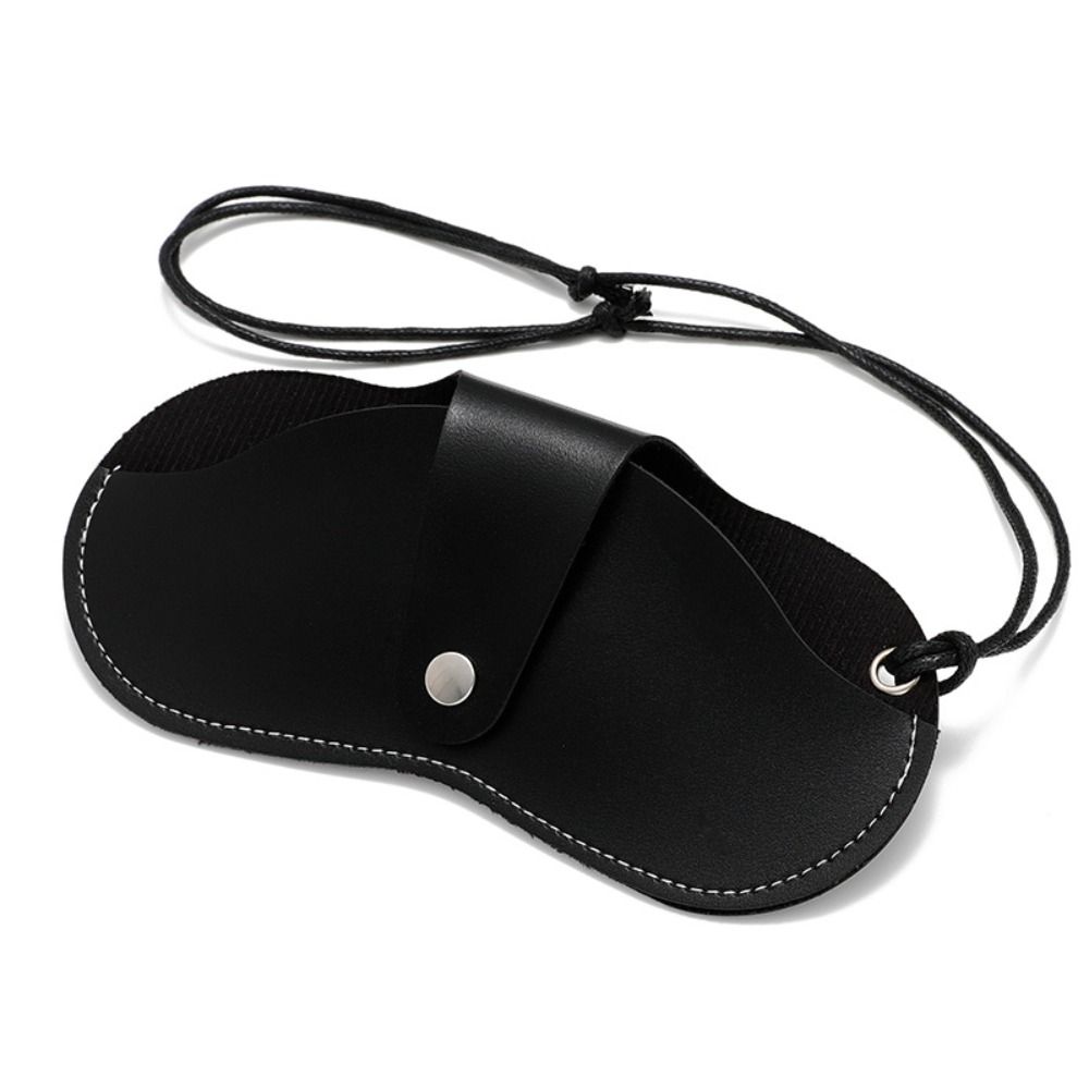 Halter Sunglasses Storage Clip Pu Leather Eyeglasses Case Fashion Glasses Storage Bag  Female