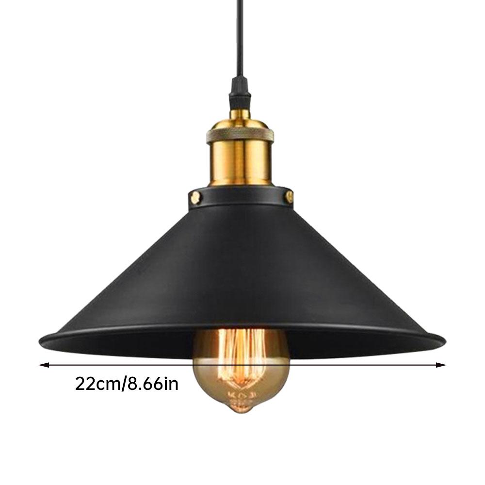 Винтажный подвесной светильник, украшение, винтажный промышленный ретро-подвесной светильник E27, абажур для кухни, столовой, спальни, домашнего освещения