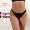 Plus Size European & American Cotton Thong: Low Waist T-Shape Briefs, Hip Lift Design for Women.