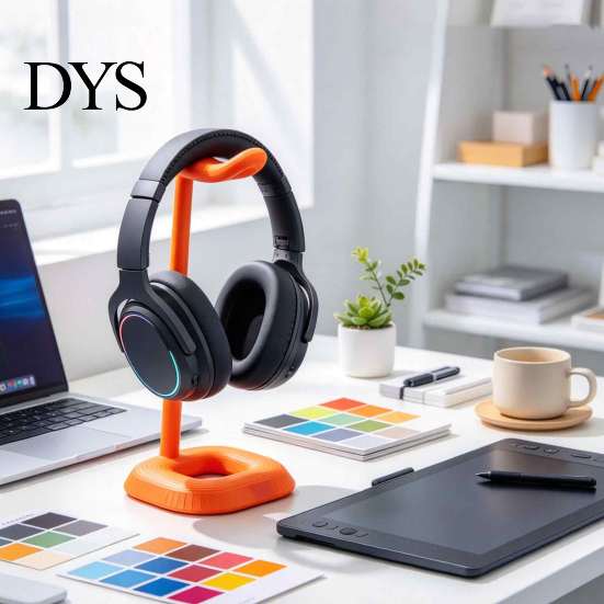 Индивидуальная подставка для наушников из PLA, 3D-печатная подставка, современный изогнутый держатель для игровых наушников для настольного крепления, хранения, стойка для демонстрации, офисный кабинет и рабочее место
