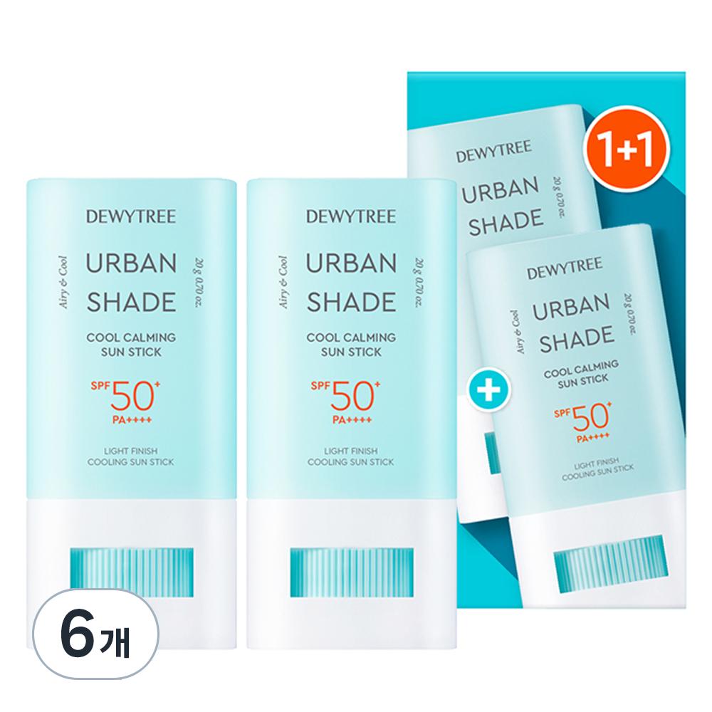 DEWYTREE Солнцезащитный стик Urban Shade Cool Calming SPF50+ PA++++, 20 г, 6 шт.