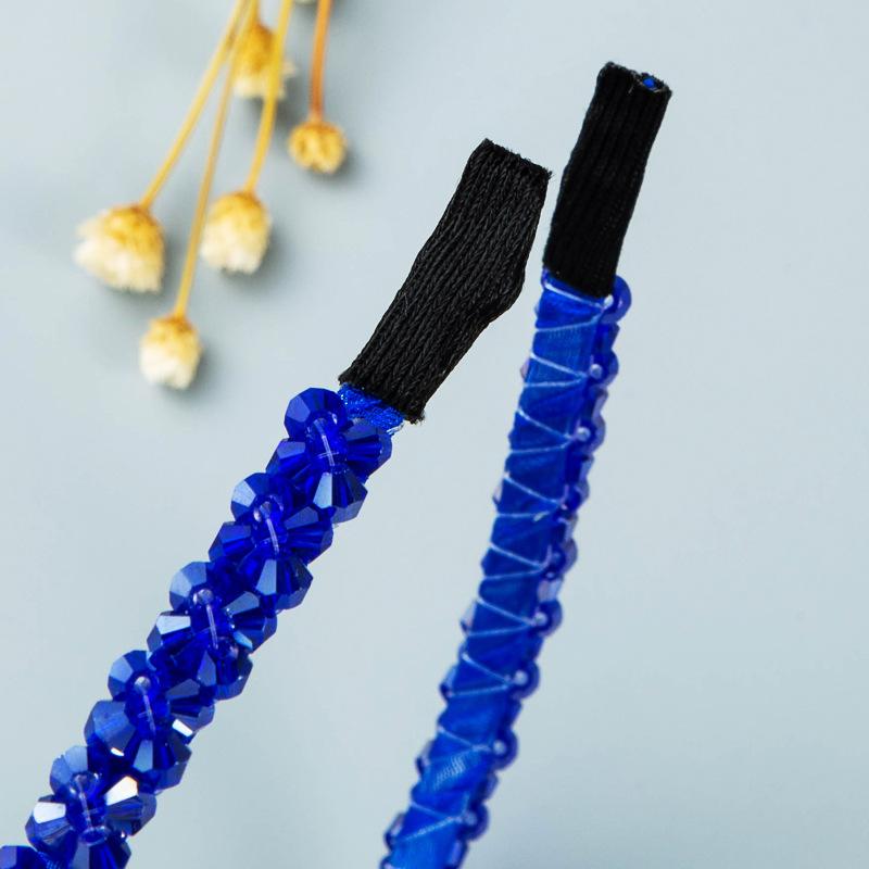 Женская повязка для волос с милым темпераментом и кристаллами, пряжка для головы, стразы, тонкая повязка на голову, головной убор