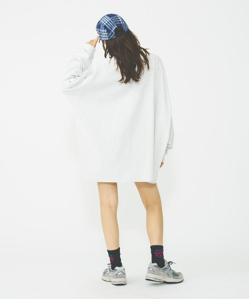 Milkfed Oatmeal Circle Logo Super Big Top Women's L/S T-Shirt