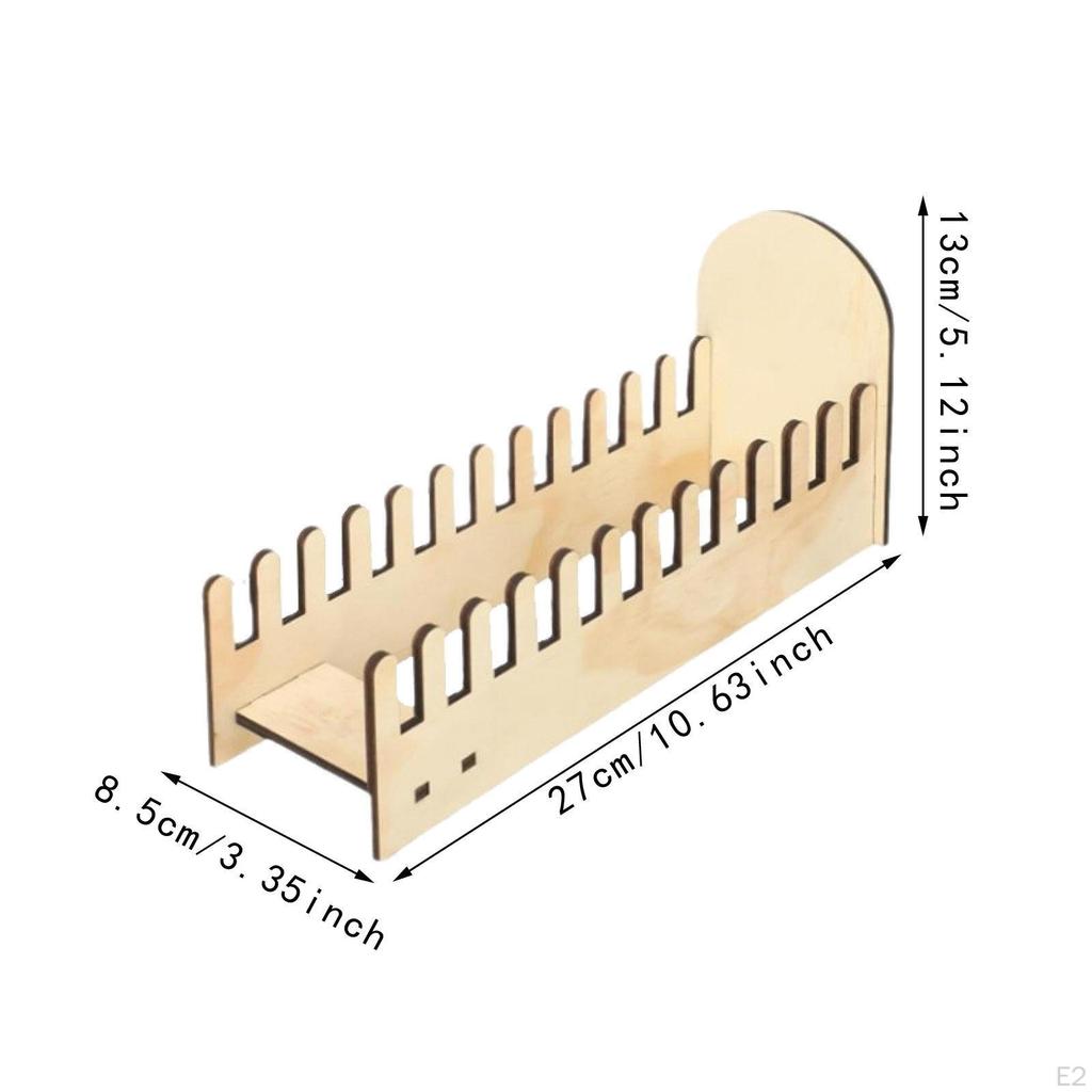Card Display Stand with Ends Tabletop Record Holder Rack for Albums Files CD