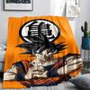 Фланелевое одеяло с принтом персонажей Dragon Ball, Высококачественное, Удобное для всех сезонов, Декор для дома, Тепло и уют, Идеально для рождественских подарков