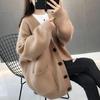 Autumn and Winter Women's Knitting Cardigan, Korean Version, Lazy Style, Loose and Thin, Versatile Cardigan for Students