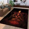 Satan Devil Skull Divination Carpet Halloween Satan Decorative Carpet Bathroom Carpet  Bedroom  Large Carpets for Living Room