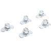 5pcs L Track Double Lug Threaded Stud Nut Fitting M10x20mm for Truck Bed Trailer   Control Pickup RV ATV