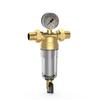 Universal 3/4inch Or 1/2inch Threaded Backwash Sediment Filter with Pressure Gauges for Whole Houses Water Systems