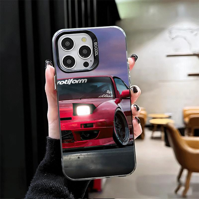 Япония JDM Спортивные Автомобили Тема Мягкий Чехол для Телефона для iPhone 15 16 17 Pro Max 17Air 16E 14 Plus 13 12 Mini Ударопрочный Чехол Задняя Панель