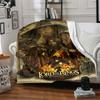 1 шт. Фланелевое плед-одеяло «Властелин колец» - HD-печать, легкое, мягкое, теплое, всесезонное одеяло для дивана, кровати, путешествий008