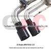 Compatible with 2020 BMW M340i G20 3.0T: GFC Center & Rear Section Twin-Valve Quad Exhaust System