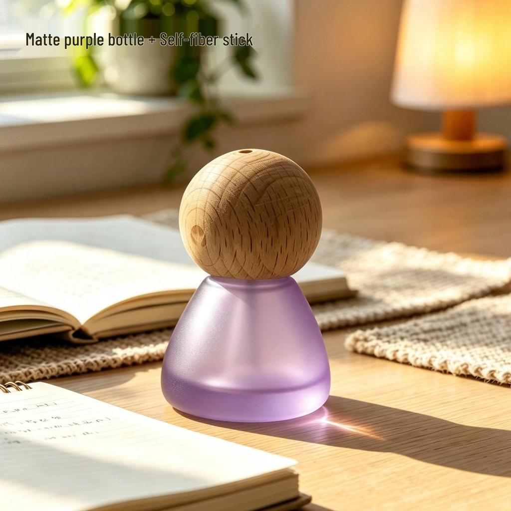 Ins Style Colored Glass Aroma Diffuser - Mini Perfume Bottle & Deodorant Ornament