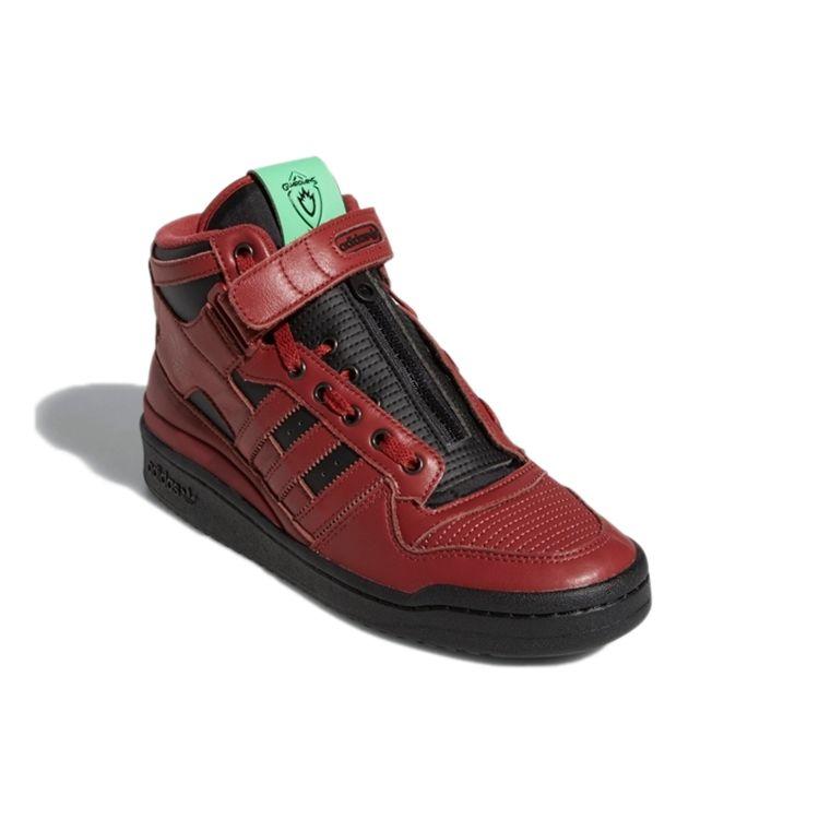 Marvel x adidas Forum Mid Star Lord Унисекс Кроссовки Красный Мистический-Красный Основной-Черный GX1206