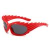 Y2K Millennium Futuristic Style Thorns Wing Exaggerated Iridescent Sunglasses Ins Trendy UV Protection Fashion Sunglasses For Women Men Streetwear