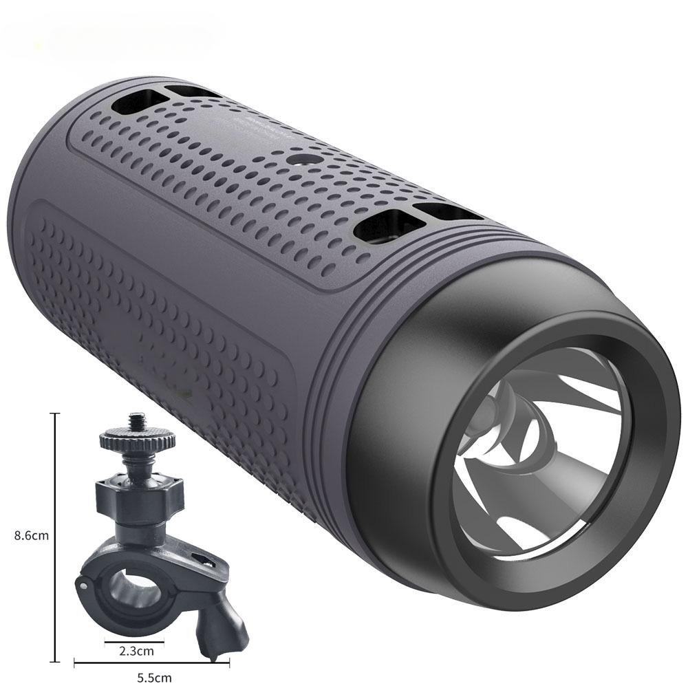 A1 Беспроводная Bluetooth-колонка с FM-радио, портативная велосипедная мини-колонка с фонариком для занятий спортом на открытом воздухе