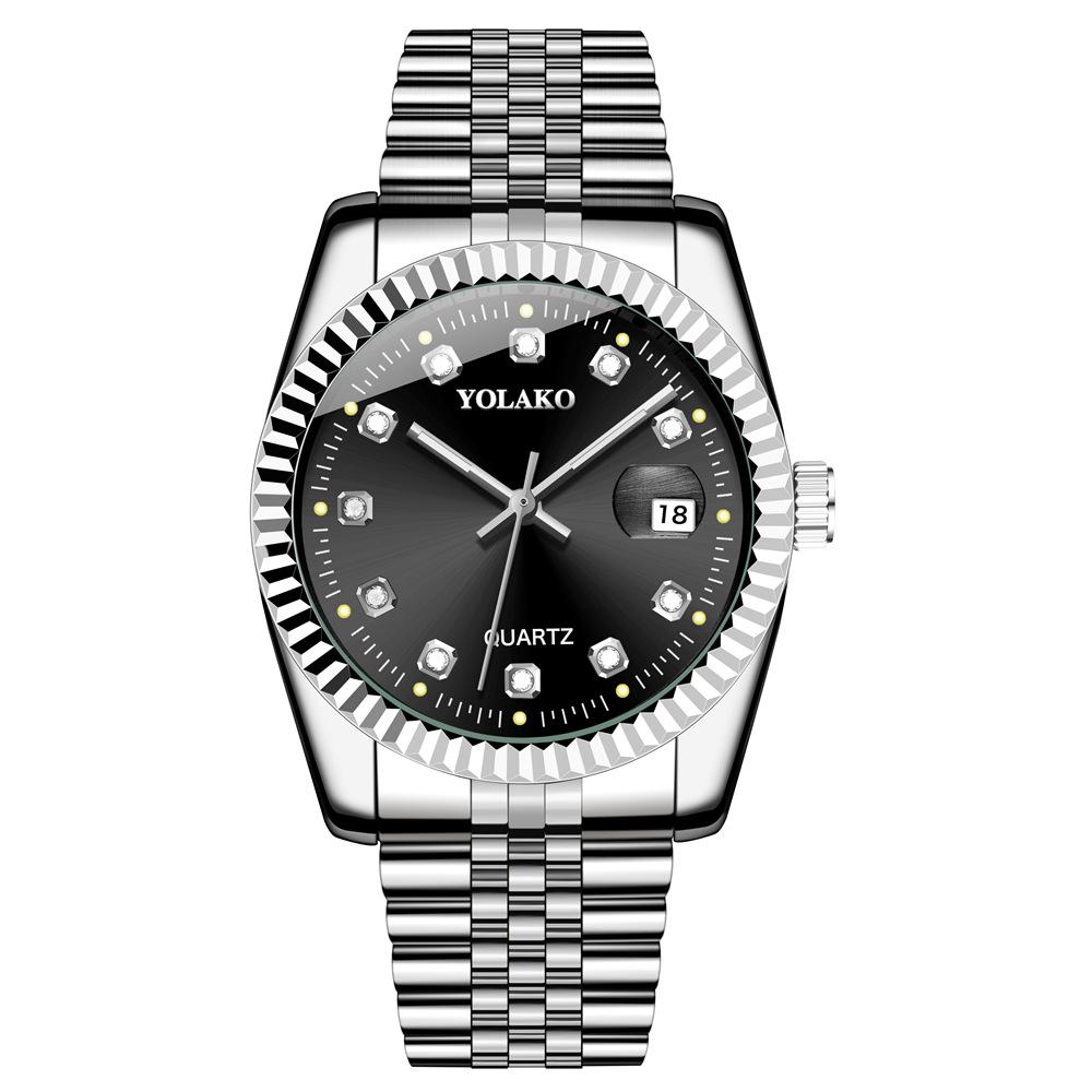 Golden Luxury Quartz Couple Watches Gold Bracelet Wrist Watches Full Steel Fashion Creative Female Male Clock Gift for Women Men