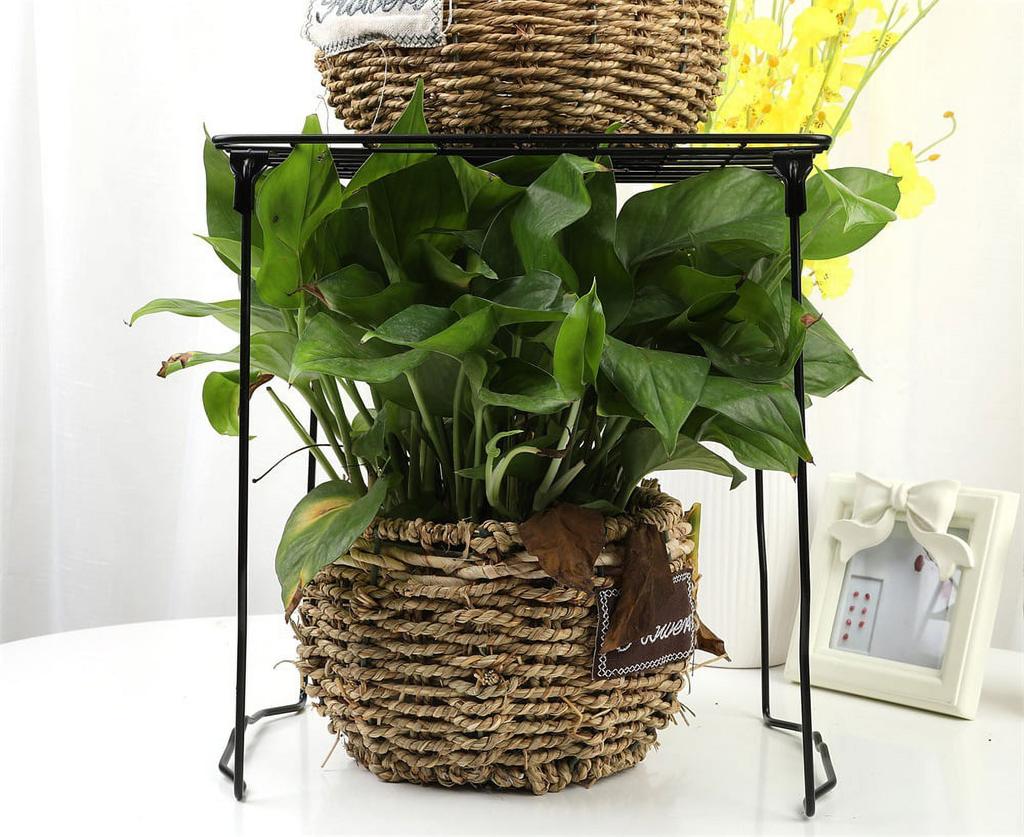 Штабелируемая металлическая полка для шкафчика, черная