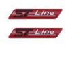 Наклейки на автомобиль с надписью STline для Reiz focus, модифицированные аксессуары, логотип автомобиля, металлические наклейки на боковое крыло кузова STline, декоративные наклейки