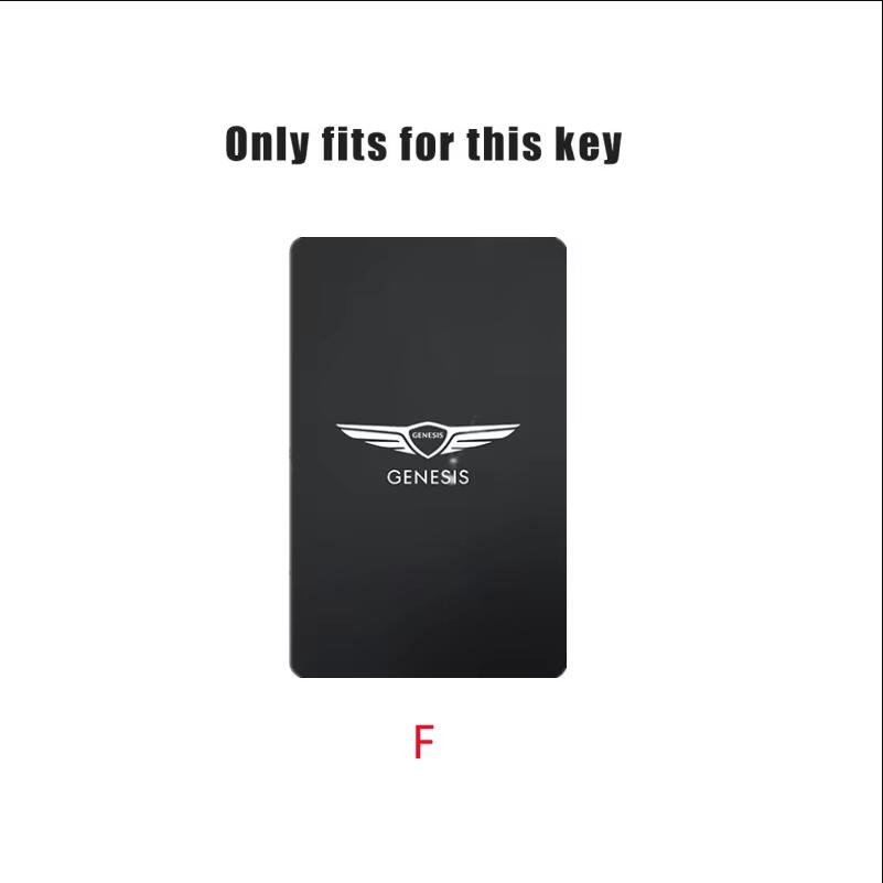 For Genesis GV60 Card 2023 G80 Pure Electric NFC Suede Leather Car Smart NFC Card Key Cover Case Protector Shell Fob Accessories