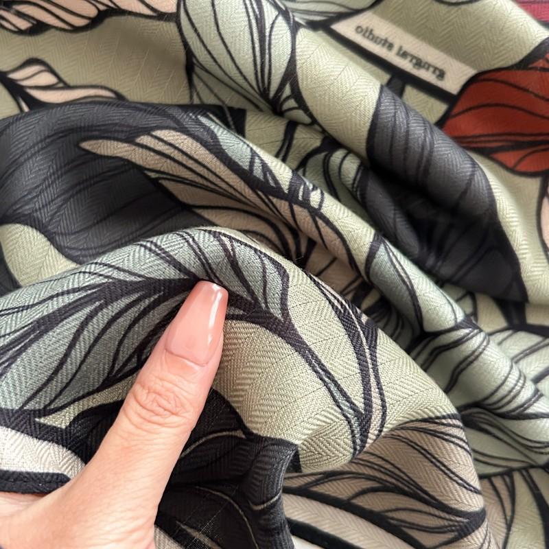 65 Fashion Style Cotton And Hemp Small Square Scarf For Women'S Professional Decoration Scarf Dual Use Shawl Outer Wear Spring And Autumn Scarf