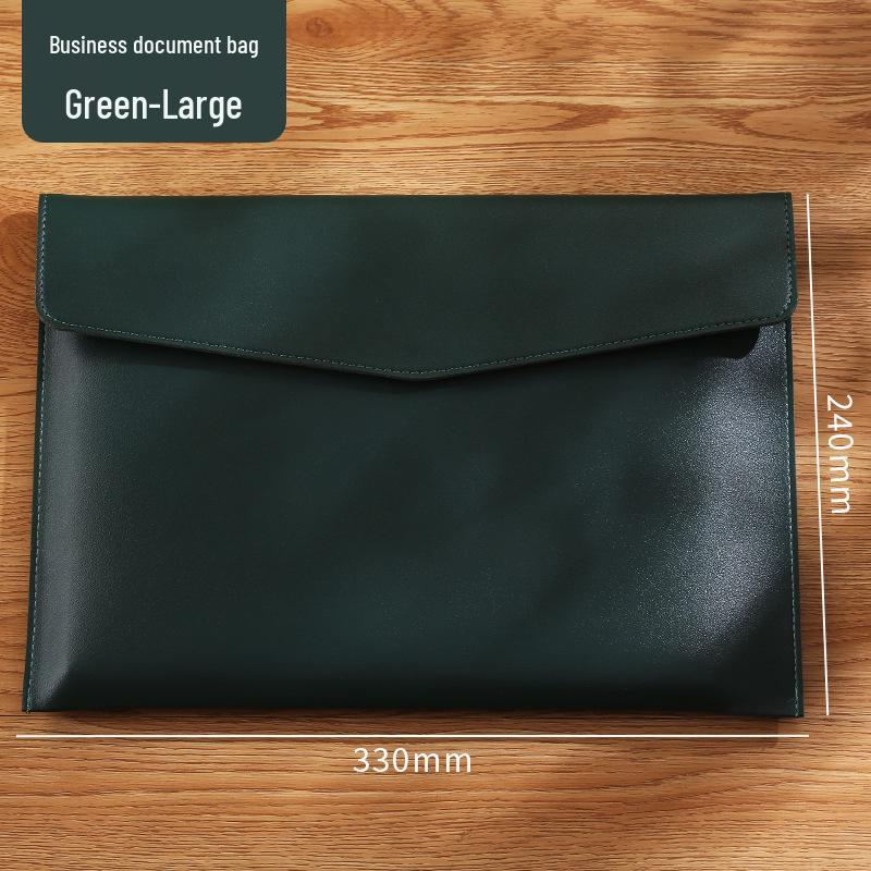 Double-Layer Magnetic Buckle Briefcase - Large Capacity, Multifunctional Office File Bag