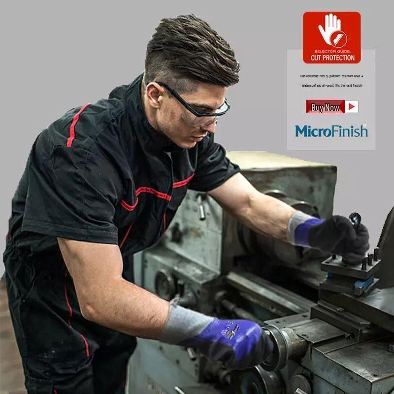 Устойчивые к порезам, противоскользящие, водонепроницаемые латексные перчатки для работы, строительства, рыбалки и садоводства