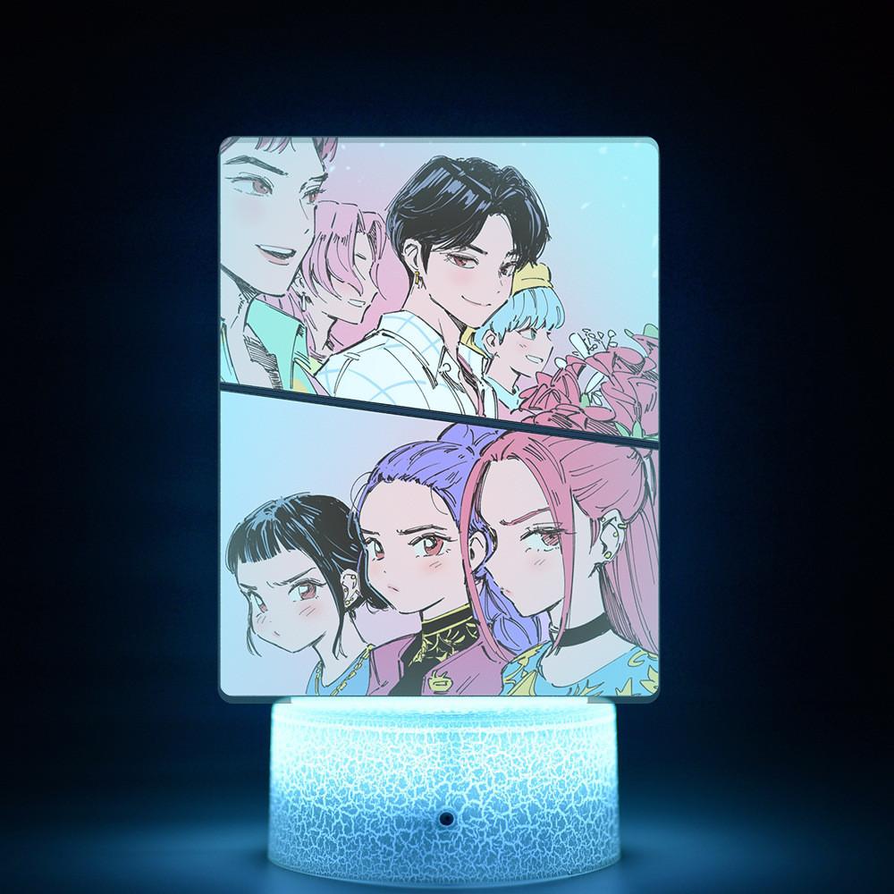 Kpop Demon Hunters Led Light With Touch Control For Home Decor And Gift Ideas
