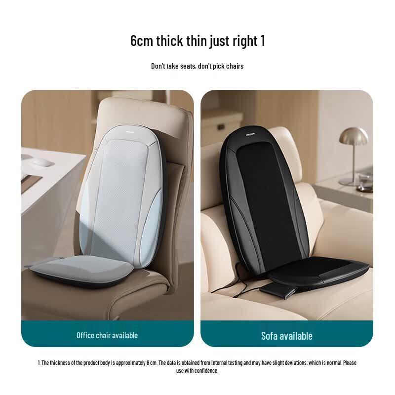 Philips Lumbar & Back Massage Cushion CN plug (adapter included)