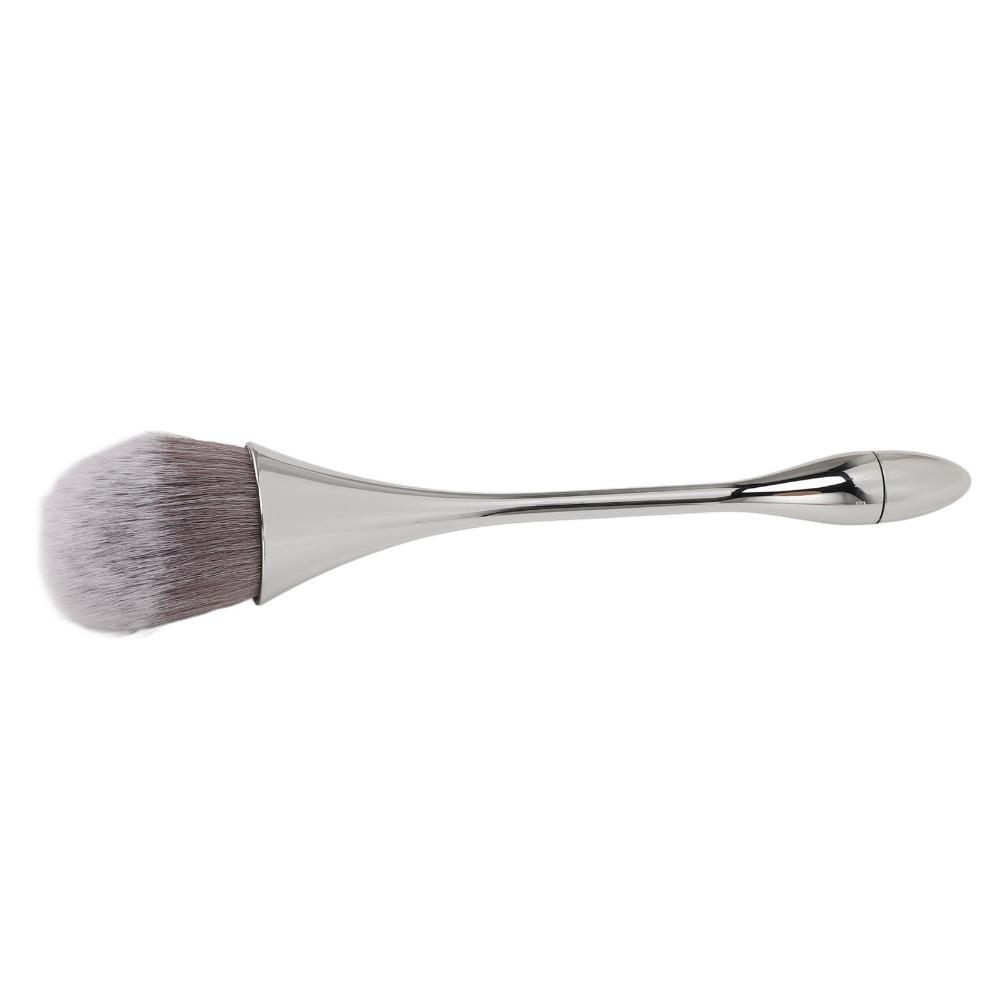 2pcs Soft Bristles Nail Art Powder Brush Ergonomic Handle Powder Remover Brush For Manicure Use