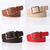 Fashion Womens Pu Belt With Metal Buckle For Casual Office Wear