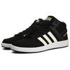 Adidas Cloudfoam All Court Comfortable Versatile Non-Slip Durable High-Top Tennis Shoes Men Sneakers Black B43873