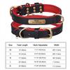 Customized Dog Collar Soft Padded Leather Pet Collar For Small Medium Large Dogs With Free Engraved Nameplate ID Tag Anti-lost