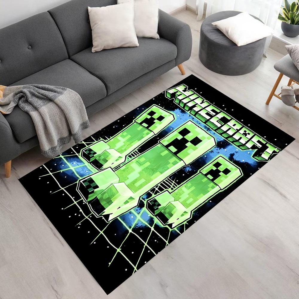 Minecraft Characters Array Floor Rug Office Rug Design for Bedrooms Outdoor Dining Room Balcony Anti-slip Rug Office home decor