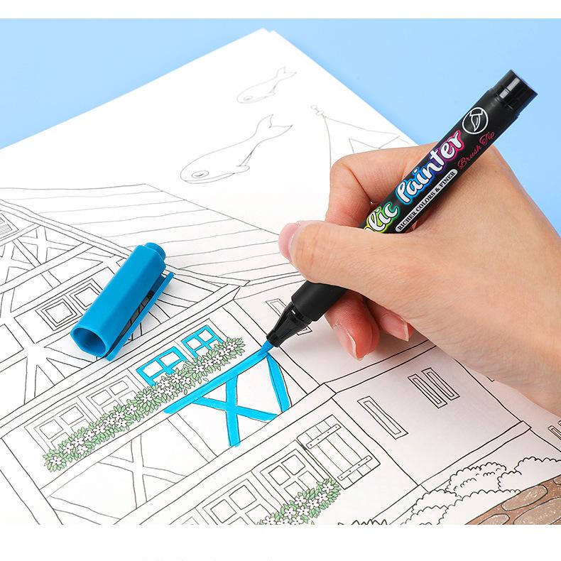 12/24/36 цветов, ручки для акриловых красок, кисть-маркер для наскальной живописи, камня, керамики, стекла, дерева, холста, принадлежности для рукоделия, рукоделия MYY