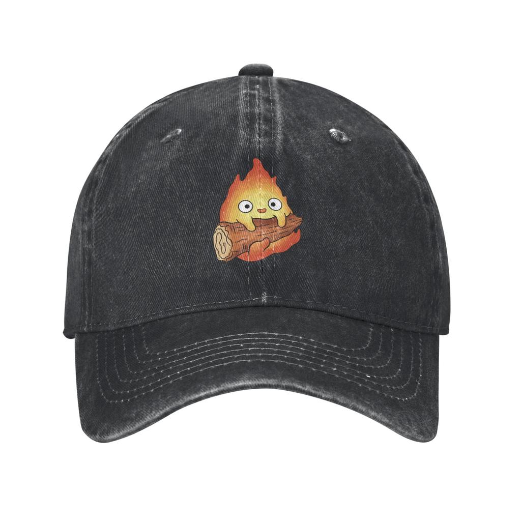 Кепка для хайкинга Calcifer Бейсболка Структурированная посадка Спортивная и фитнес Винтажная вымытая джинсовая шляпа