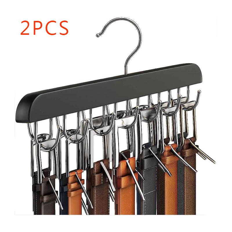 Wooden Belt Rack Women Storage Hangers for Clothes Case Home Wardrobe Accessories Supplly Scarf Organizer Men Tie Belt Hangers