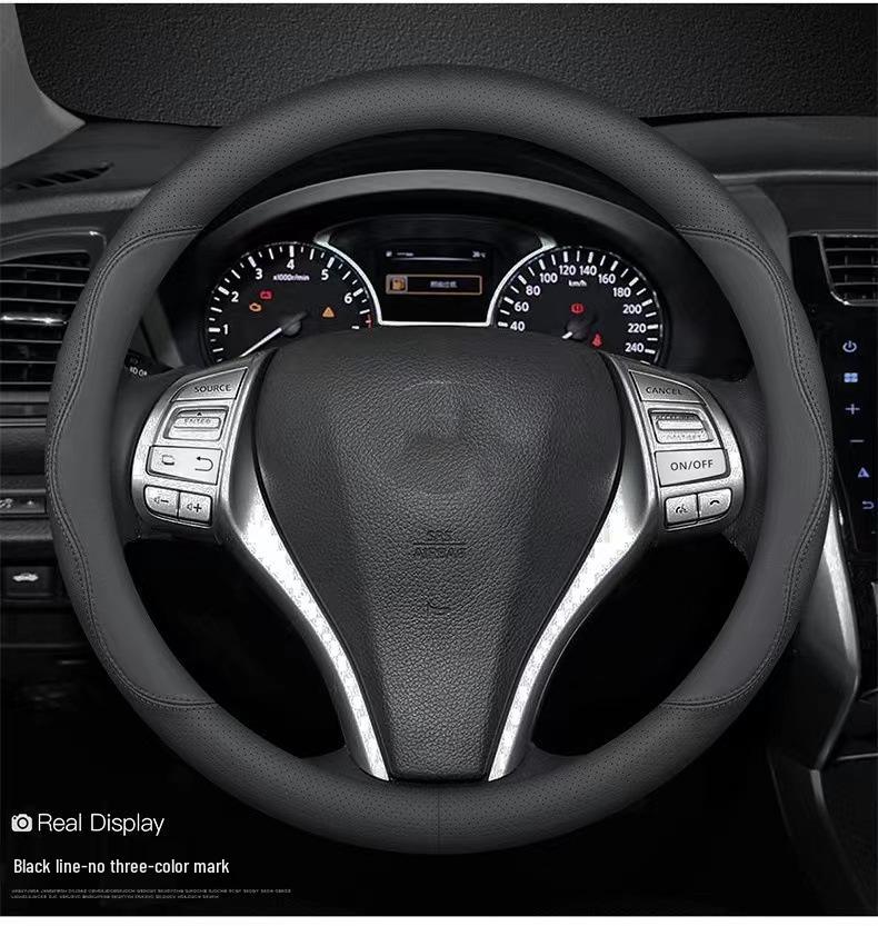 Универсальная оплетка на руль «Четыре сезона» - Классический, стильный и износостойкий аксессуар для интерьера автомобиля.