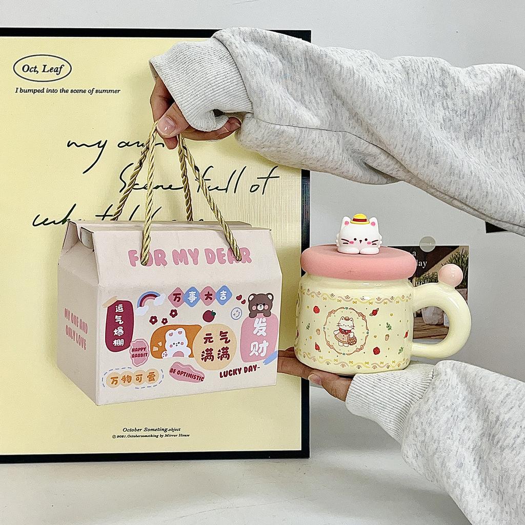 Кружка Щенок Керамическая Милая Чашка для Воды Бытовая Детская Кружка для Молока Высококачественный Сувенир Подарок на День Рождения