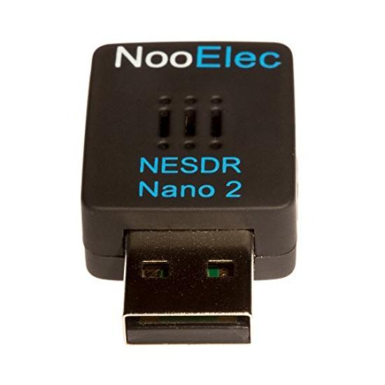 NESDR Nano 2 - Маленький черный USB-набор RTL-SDR с антенной MCX (RTL2832U + R820T2). Программно-определяемое радио, совместимое с DVB-T и ADS-B, защищено от электростатического разряда.