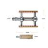 New Non-slip Pedal Ultralight Bike  MTB Road Bike Pedal Cycling Classical Retro Wooden Styles Bicycle Pedals