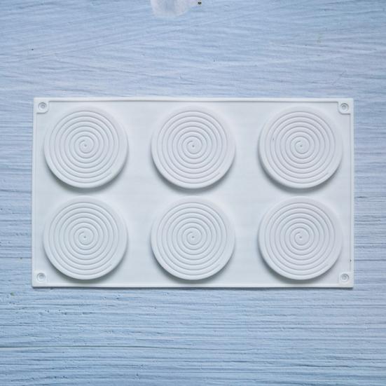 Многоразовая форма для торта, легко высвобождающаяся пищевая мягкая силиконовая форма для выпечки льда, шесть гравитационных форм для печенья, инструменты для выпечки