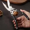 Stainless Steel Multifunctional Kitchen Scissors: Cut Chicken, Fish, Meat, and Seafood with Ease.
