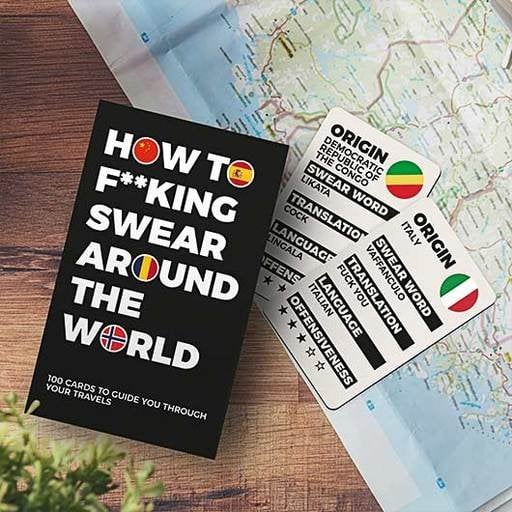 Jak przeklinać na świecie karty do gry śmieszny prezent