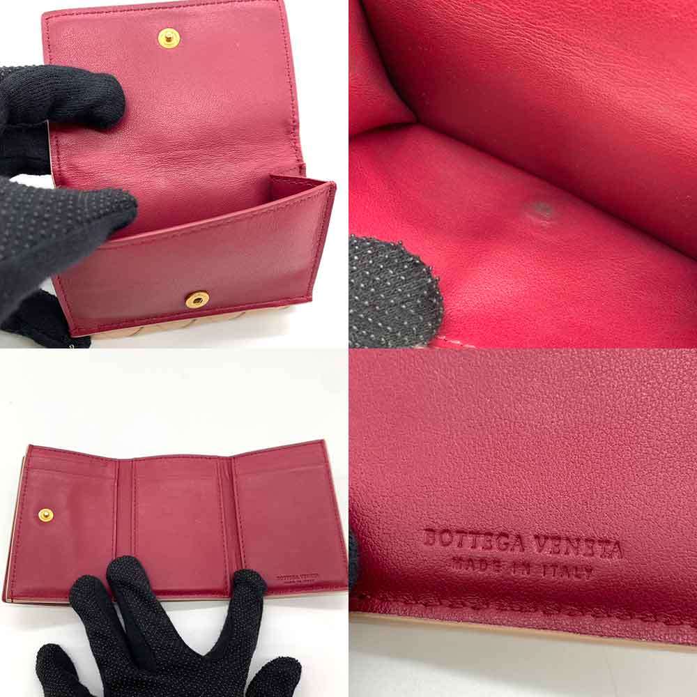 Used BOTTEGAVENETA INTRECCIATOTri-fold wallet leather Women