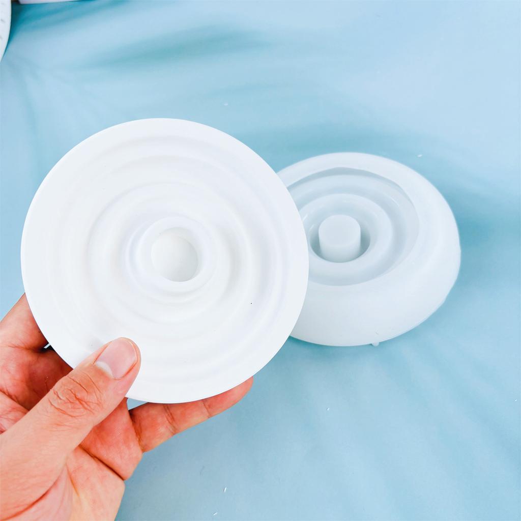 Круглая форма для свечей, несколько реплик, красивые круглые подсвечники, гипсовая форма для крафта для энтузиастов Y-проекта