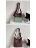Trendy Woven Bucket Bag: 2025 Early Autumn, Large Capacity, Retro Minimalist Shoulder and Commuter Tote
