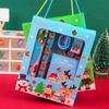Christmas Stationery Set Cartoon Xmas Pattern Pencil Sharpener Erasers Pencils Kawaii School
