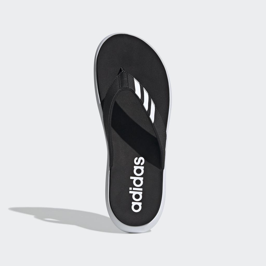 adidas Удобные шлепанцы Черный как ночь Белый как облако