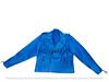 Женская куртка Royal Blue из натуральной кожи ягненка, ручная работа, стильная байкерская мотоциклетная